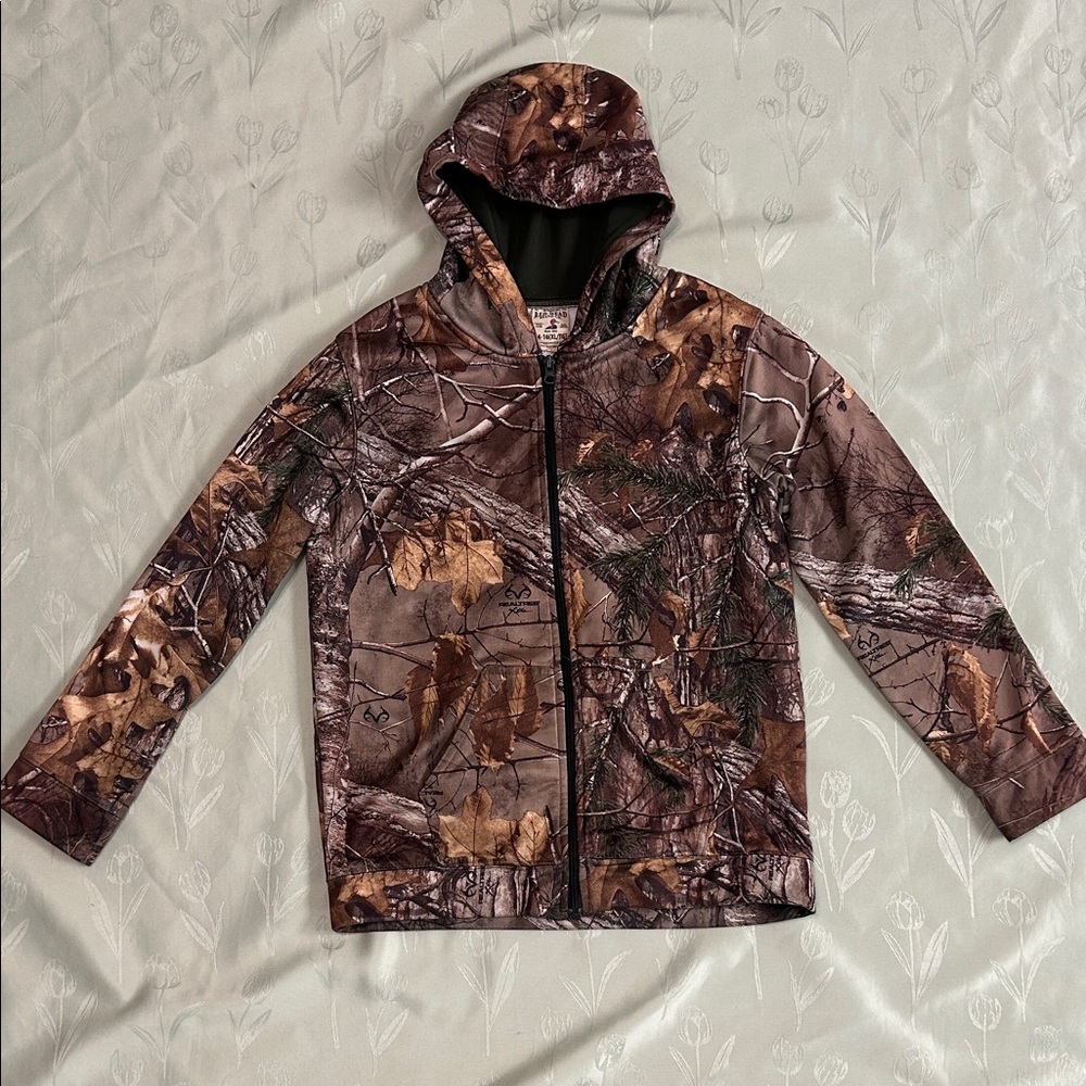 Redhead Realtree Xtra 14-16 Kids XL Camouflage Hooded Jacket